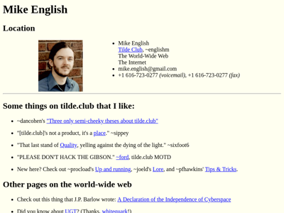 Screenshot of ~englishm