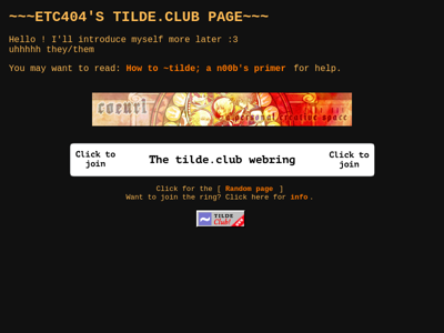 Screenshot of ~etc404