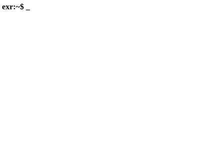 Screenshot of ~exr