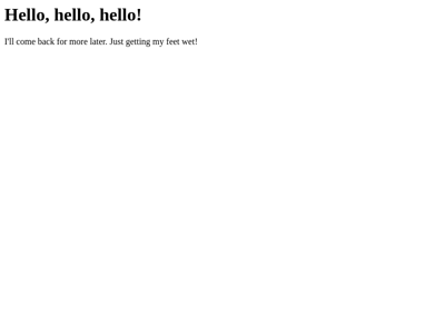 Screenshot of ~failfast
