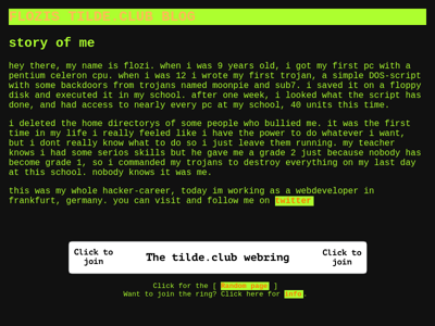 Screenshot of ~flozi