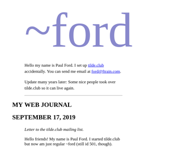 Screenshot of ~ford