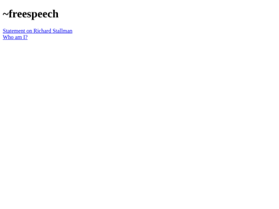 Screenshot of ~freespeech