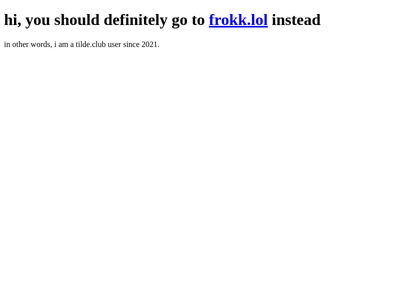 Screenshot of ~fropple