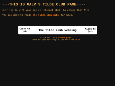 Screenshot of ~galv