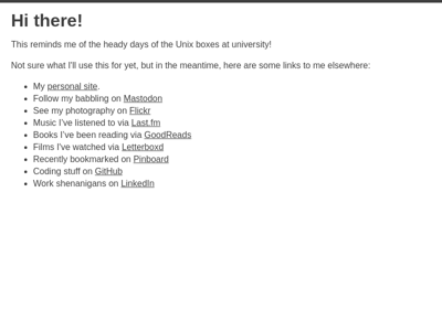 Screenshot of ~garrettc