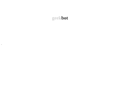 Screenshot of ~geekbot