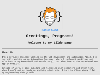 Screenshot of ~gingertek