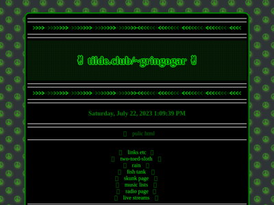 Screenshot of ~gringogar