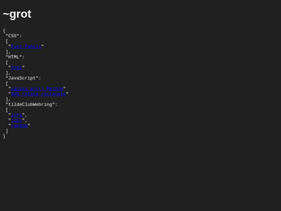 Screenshot of ~grot