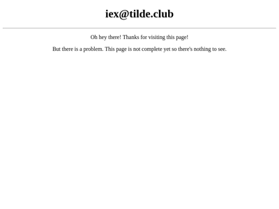 Screenshot of ~iex