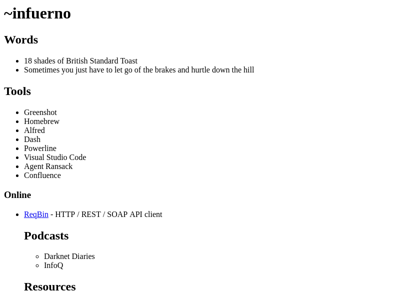 Screenshot of ~infuerno