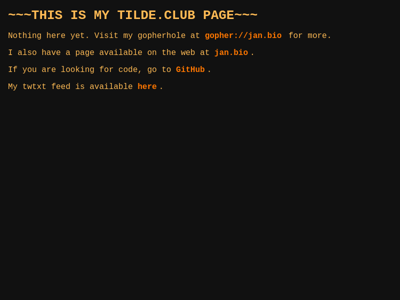 Screenshot of ~jan