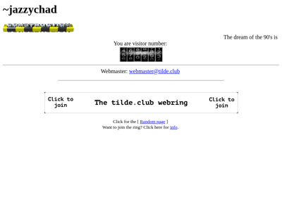 Screenshot of ~jazzychad