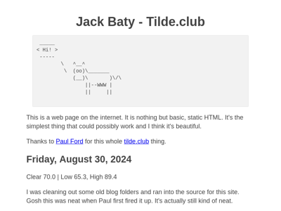 Screenshot of ~jbaty