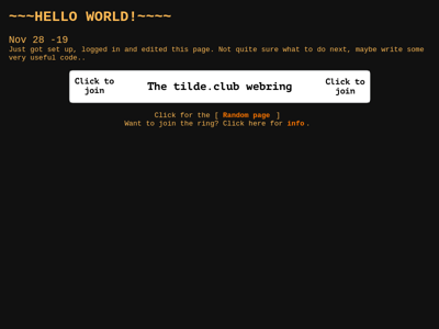 Screenshot of ~jdp