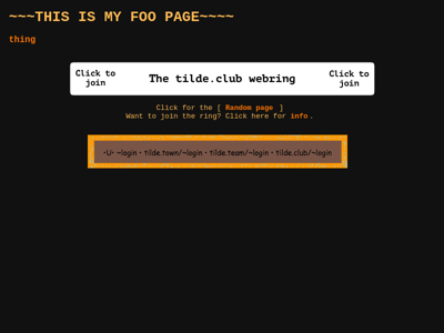 Screenshot of ~jdr