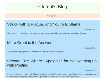 Screenshot of ~jemal