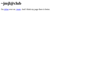 Screenshot of ~jmjl