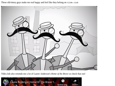 Screenshot of ~joegermuska