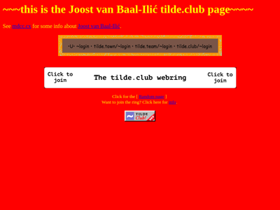 Screenshot of ~joostvb