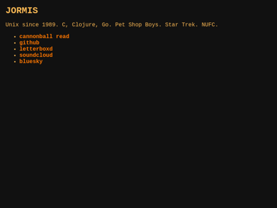 Screenshot of ~jormis