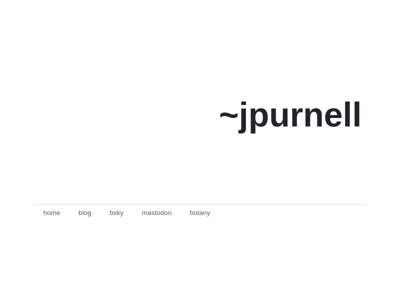 Screenshot of ~jpurnell