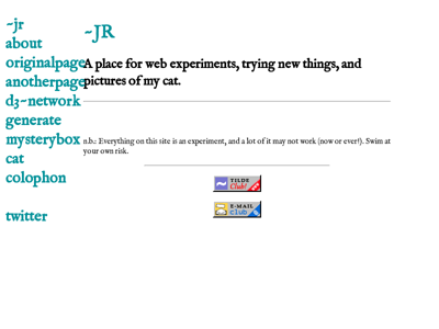 Screenshot of ~jr