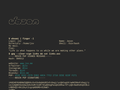 Screenshot of ~jsv