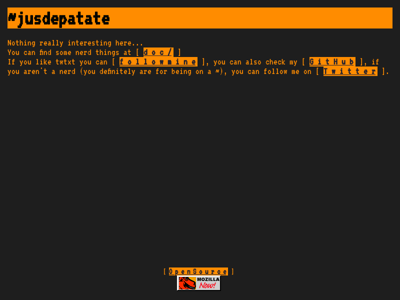 Screenshot of ~jusdepatate
