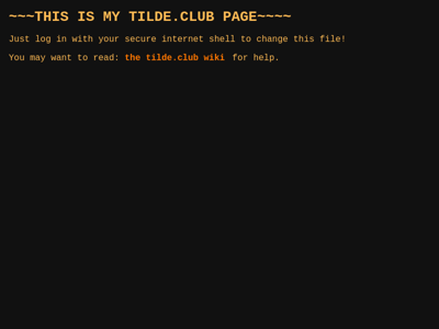 Screenshot of ~jwilcoxson