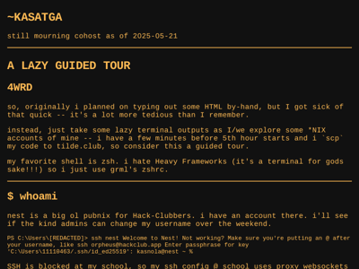 Screenshot of ~kasatga