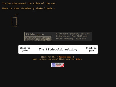 Screenshot of ~katze