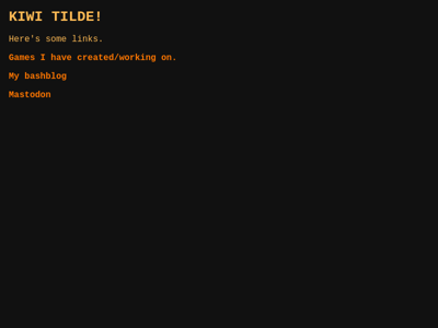 Screenshot of ~kiwi