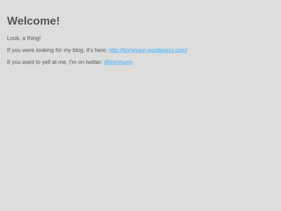 Screenshot of ~korynunn