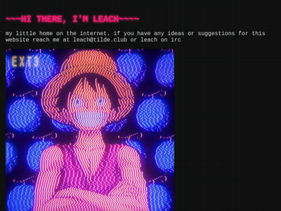 Screenshot of ~leach