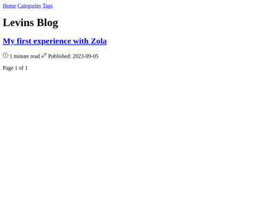 Screenshot of ~levin