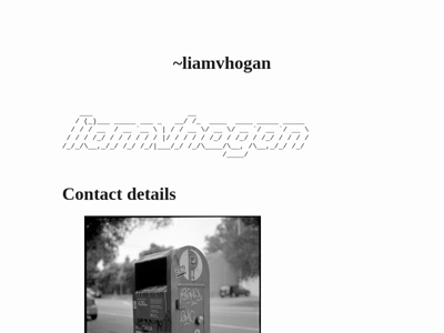 Screenshot of ~liamvhogan