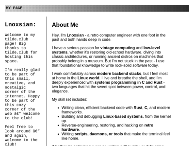 Screenshot of ~lnoxsian