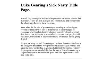 Screenshot of ~lukegearing