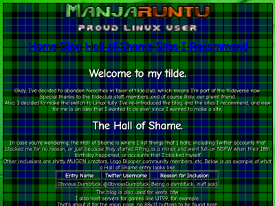 Screenshot of ~manjaruntu