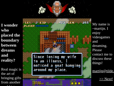 Screenshot of ~martijn