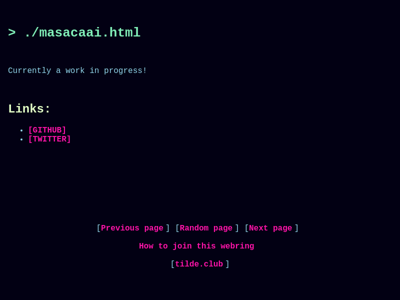 Screenshot of ~masacaai