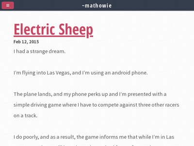 Screenshot of ~mathowie