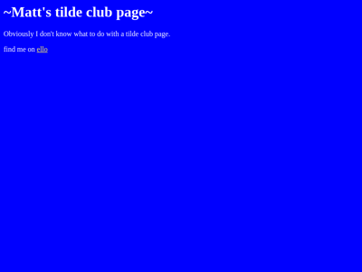 Screenshot of ~mattlevine
