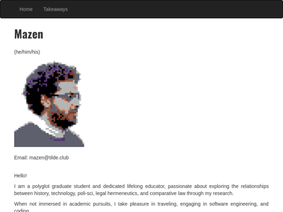 Screenshot of ~mazen