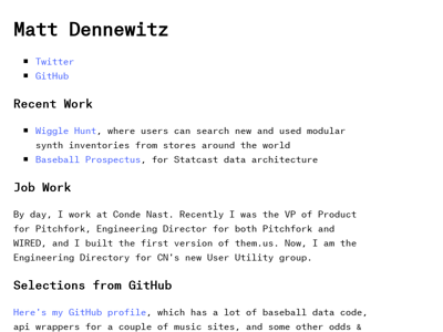 Screenshot of ~mdtz