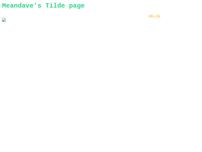 Screenshot of ~meandave