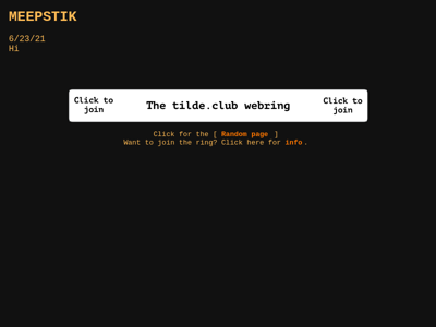 Screenshot of ~meepstik