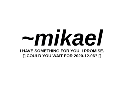 Screenshot of ~mikael